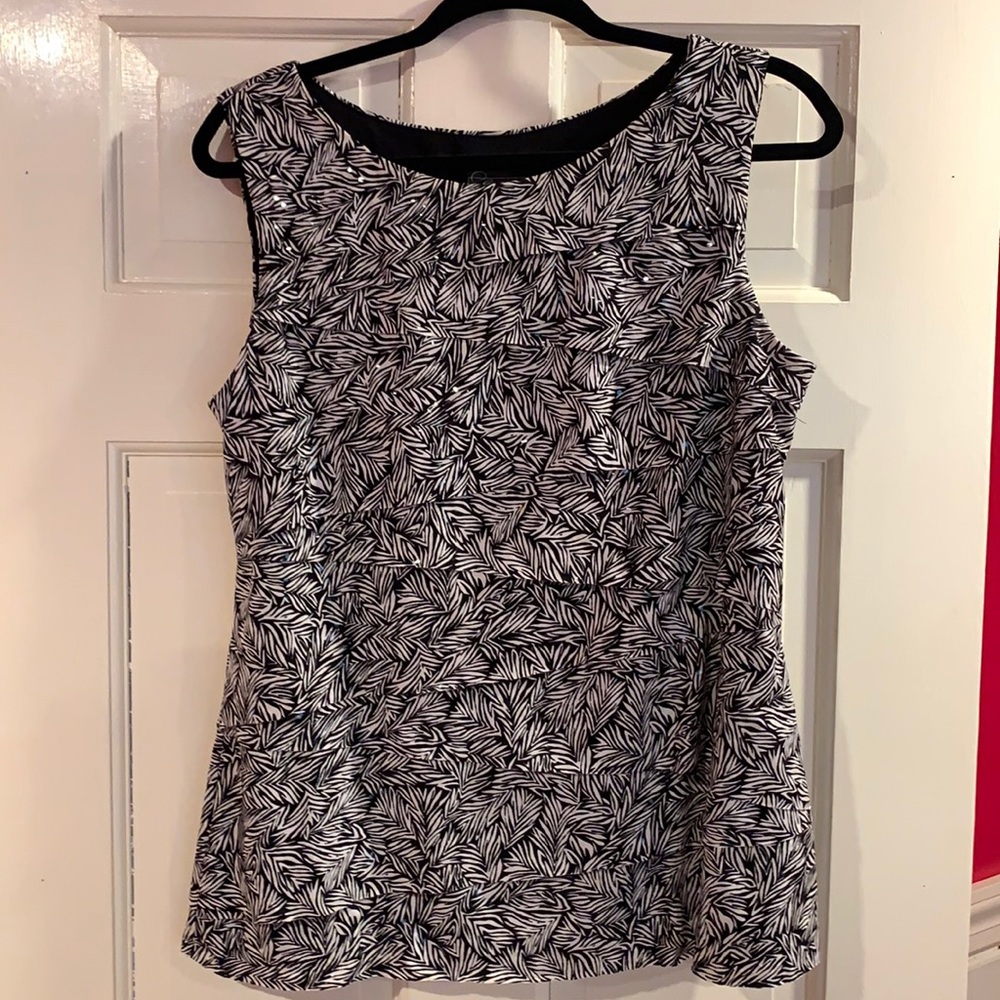 Sequined ladies tank
